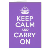 Amethyst Keep Calm and Carry On (Front)