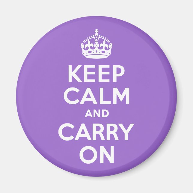 Amethyst Keep Calm and Carry On Magnet (Front)