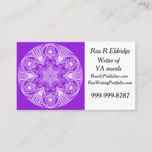Amethyst Mandala Business Card