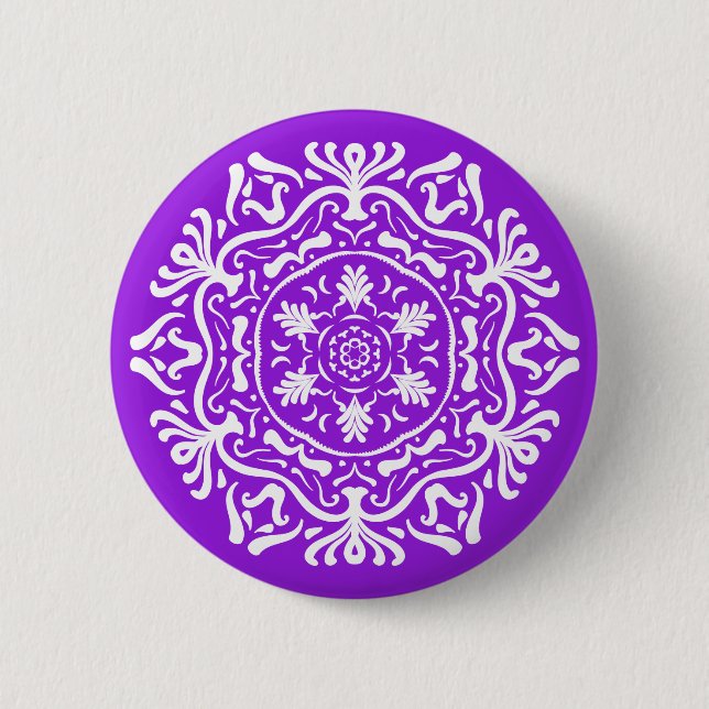 Amethyst Mandala Button (Front)