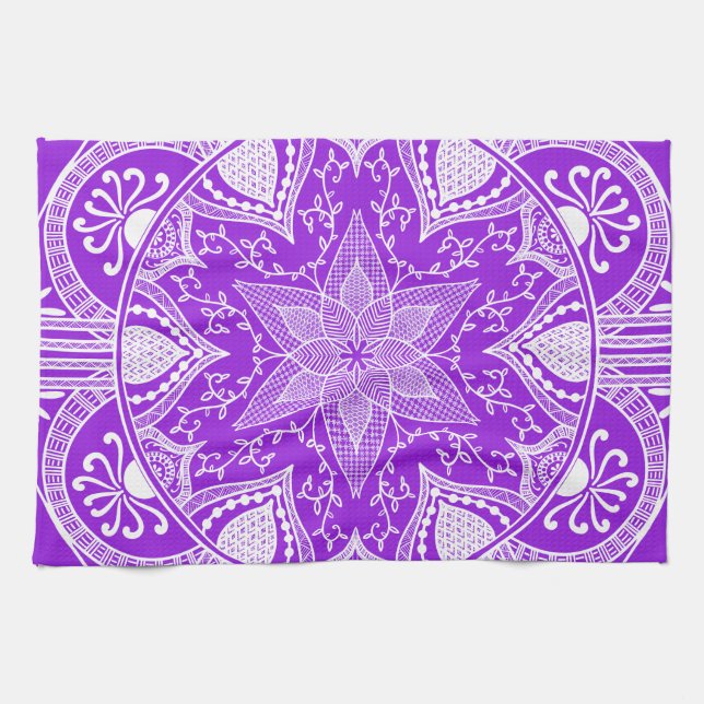 Amethyst Mandala Towel (Horizontal)