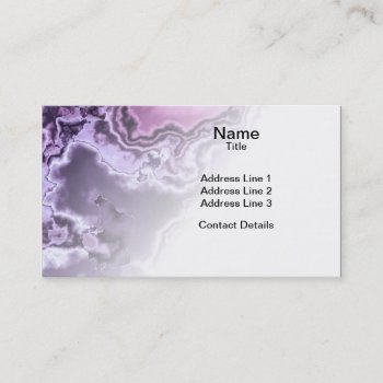 Amethyst Marble 2 Business Card by Hakonart at Zazzle