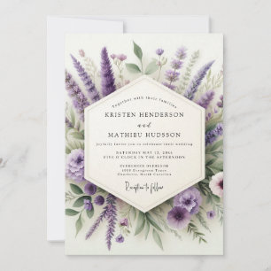 Amethyst Meadowland Wedding Invitation