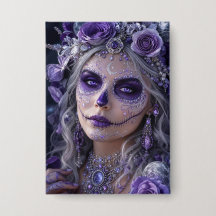 Amethyst Moon Calavera – Purple Day of the Dead