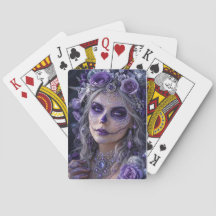 Amethyst Moon Calavera – Purple Day of the Dead