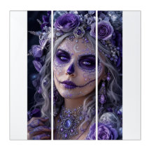 Amethyst Moon Calavera – Purple Day of the Dead