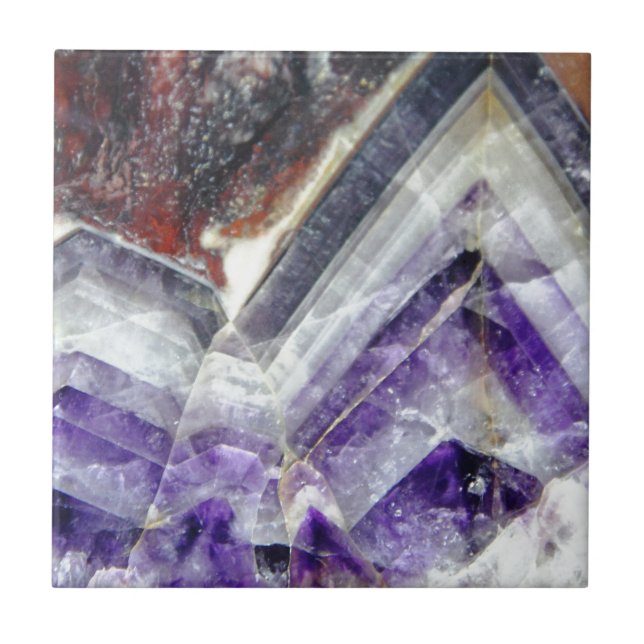 Amethyst Mountain Quartz Ceramic Tile (Front)