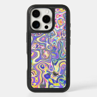 Amethyst Multicolor Amoeba Pattern iPhone 16 Pro Case