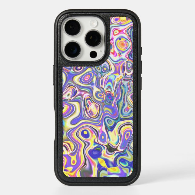 Amethyst Multicolor Amoeba Pattern Otterbox iPhone Case (Back)