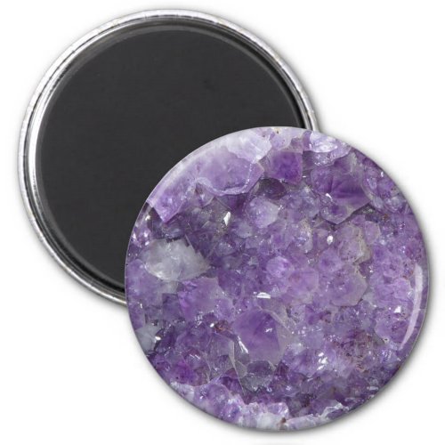 Amethyst New Age Crystal Healing Cluster Photo Magnet
