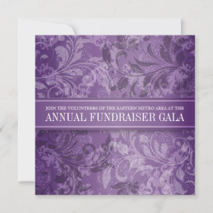 Amethyst Paisley Swirl Event Invitation
