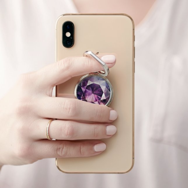 Amethyst Pattern Phone Ring Stand (In Situ)