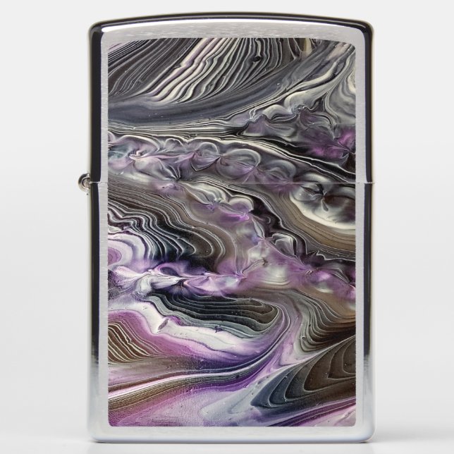 Amethyst & Pearls Zippo Lighter (Front)