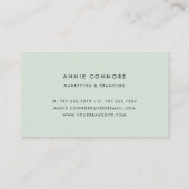 Amethyst Peony | Watercolor Floral Business Card (Back)