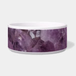Amethyst Photo Ceramic Pet Bowl<br><div class="desc">Beautiful natural Amethyst crystal photo.</div>