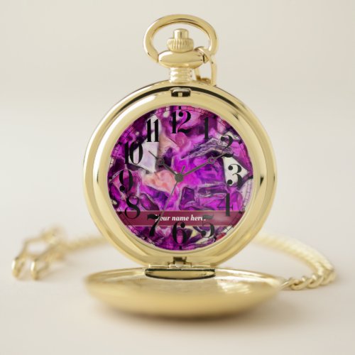 Amethyst Pocket Watch