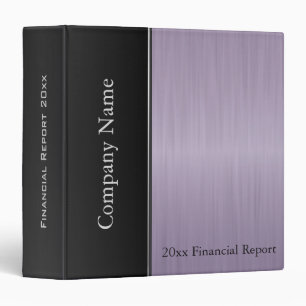 Amethyst Purple Brush Steel Company Style Binder