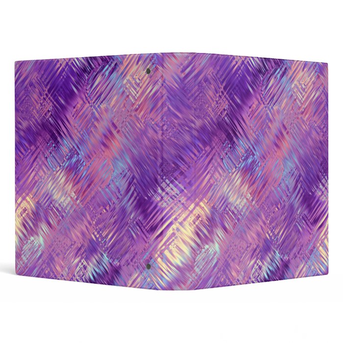 Amethyst Purple Crystal Gel Texture 3 Ring Binder