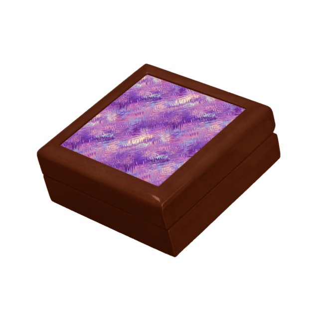 Amethyst Purple Crystal Gel Texture Keepsake Box (Side)