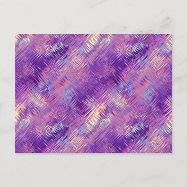 Amethyst Purple Crystal Gel Texture Postcard (Front)