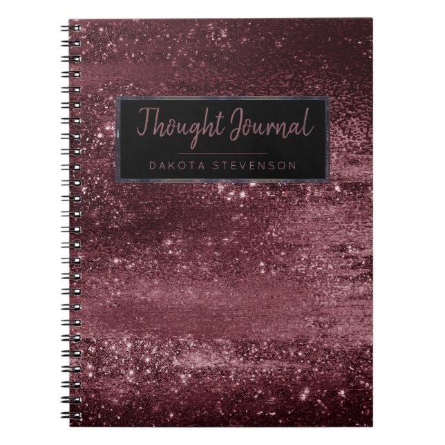 Amethyst Purple | Eggplant Plum Wine Poetry Notebook (Front)