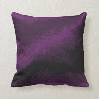 Amethyst Purple Faux Velvet Print Throw Pillow