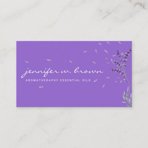 Amethyst Purple Lavender Business Card