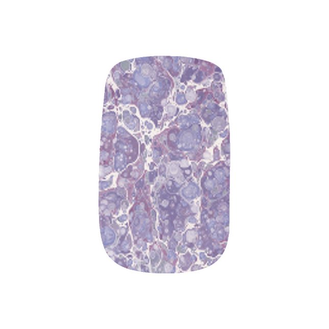 Amethyst Purple Minx Nail Art (Left Thumb)