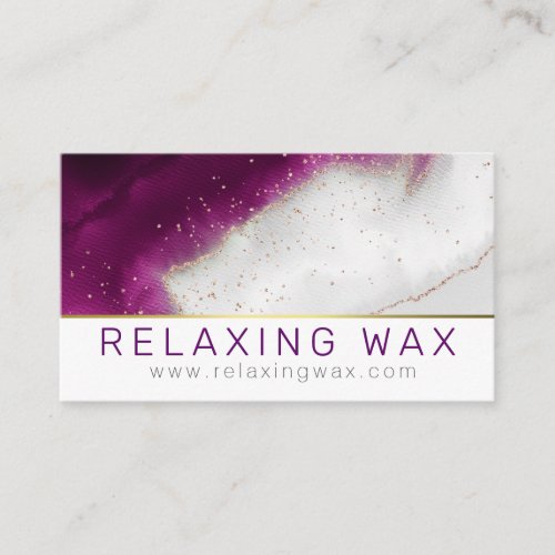 Amethyst Purple Scented Candle And Soy Wax Melt Business Card