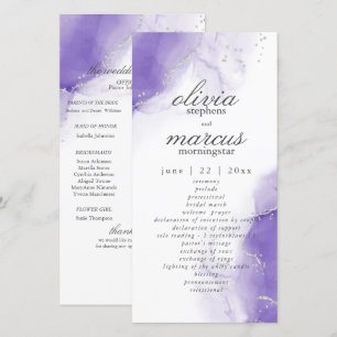 Amethyst Purple Script Silver Program
