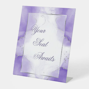 Amethyst Purple  Seating Sign Custom