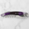 Amethyst Purple & Silver Geode Wedding Monogram
