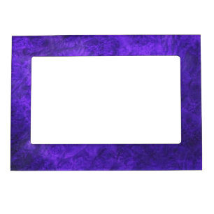 Amethyst Purple Suede Look Photo Fram Magnet