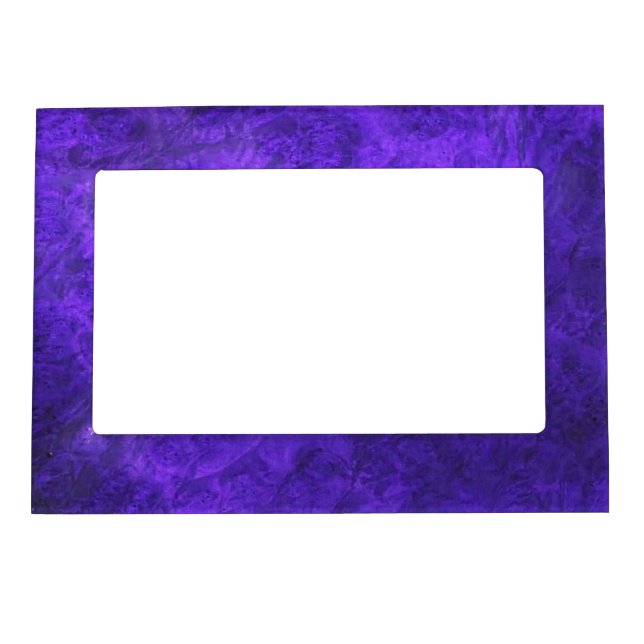 Amethyst Purple Suede Look Photo Fram Magnet (Front)