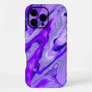 Amethyst Purple Violet Colorful Abstract Marble iPhone 16 Pro Max Case