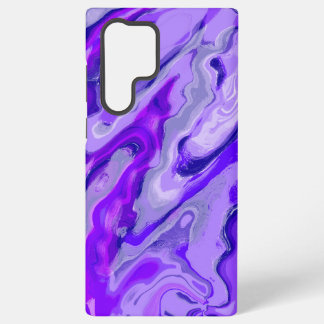 Amethyst Purple Violet Colorful Abstract Marble Samsung Galaxy S22 Ultra Case