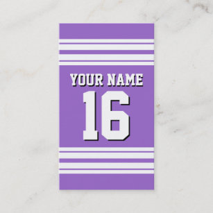 Personalized Football Trading Card, Purple Team Horizontal, Custom Sports  Trading Card