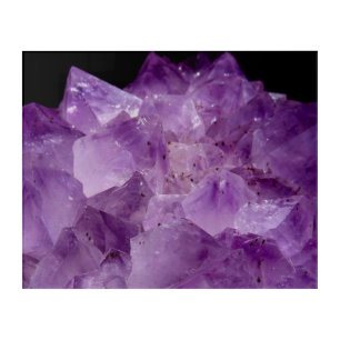 Amethyst Raw Stones Acrylic Print