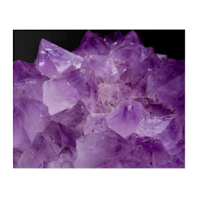 Amethyst Raw Stones  Acrylic Print (Front)