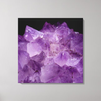 Amethyst Raw Stones  Canvas Print