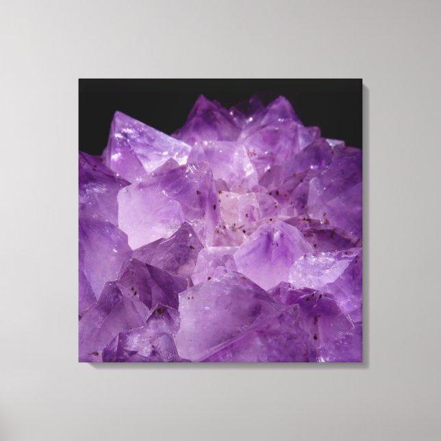 Amethyst Raw Stones  Canvas Print (Front)