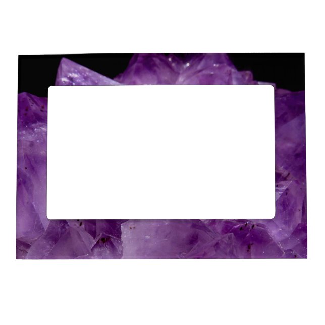 Amethyst Raw Stones  Magnetic Frame (Front)