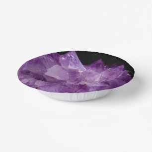 Amethyst Raw Stones  Paper Bowls