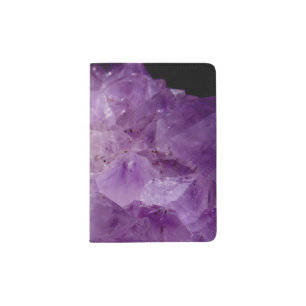Amethyst Raw Stones  Passport Holder