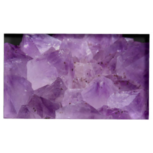 Amethyst Raw Stones Place Card Holder