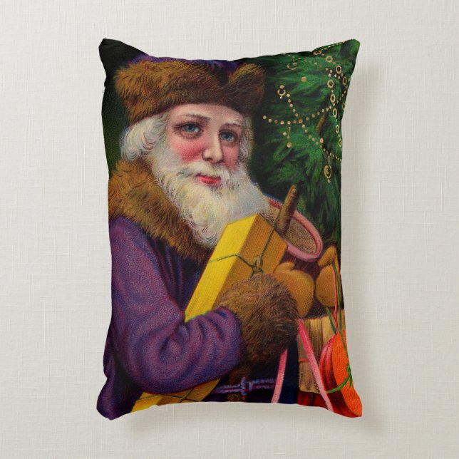 Amethyst Santa Rectangular Pillow (Front(Vertical))