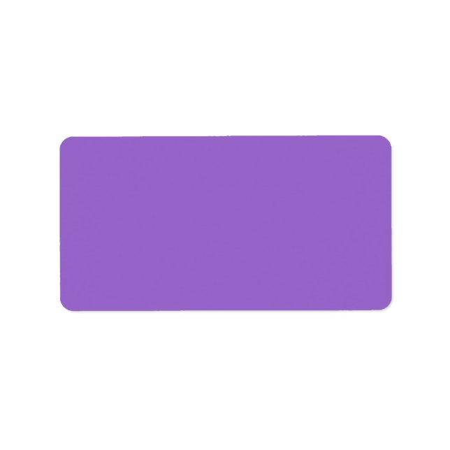 Amethyst (solid color)  label (Front)