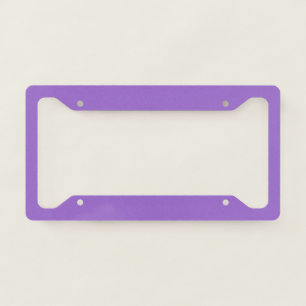 Amethyst (solid color) license plate frame