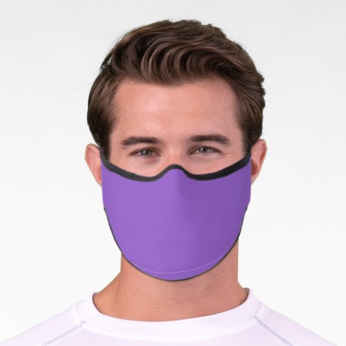 Amethyst solid color  premium face mask