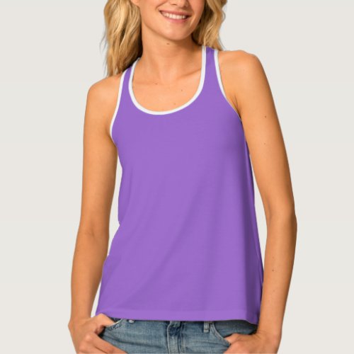 Amethyst solid color  tank top